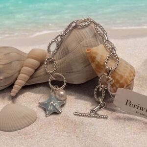 PERIWINKLE by Barlow beach inspired silver bracelet NWT